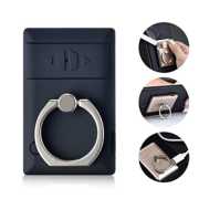 Mobile Phone Holder Ring Rechargeable Lighter Windproof USB Lighter (Black Color)