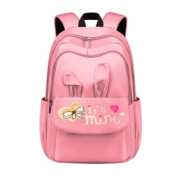 China Premium Backpack For Girls Peach Pink Color