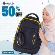 KB Loupin Backpack For Men Women ( Black )